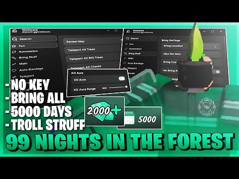 99 Nights In The Forest Script *NO KEY* - New Update, Bring Everything, Reach 5000 Days & More! 🌙🌲