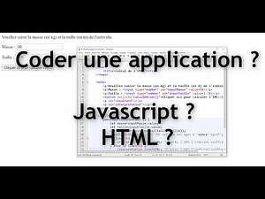 Créer une application en HTML/Javascript