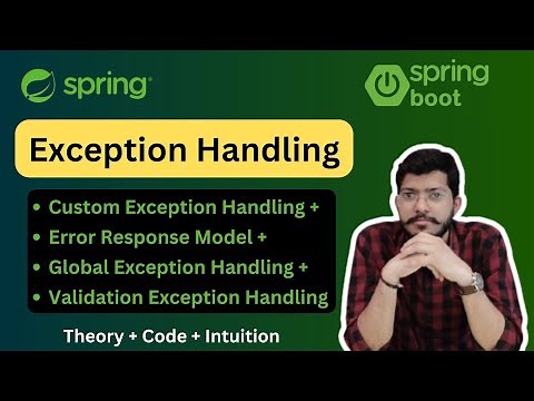 Exception Handling in Spring Boot | Lec.24 |Spring Framework Bootcamp