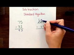 Subtraction standard algorithm
