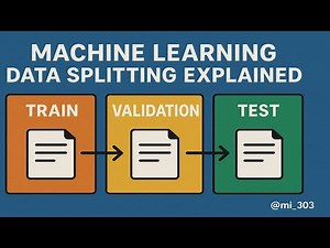 Machine Learning Data Splitting Explained: Train, Validation & Test Sets Tutorial