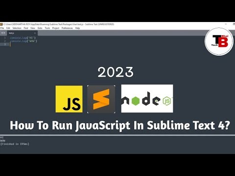 How To Run JavaScript In Sublime Text 4? 2023 - TechBhai #wifistudy