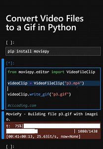 Convert Video Files to a Gif in Python | Python Coding