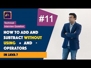 How to add and subtract WITHOUT using + and - operators in Java | Part 1 | ABC