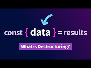 Destructuring in JavaScript