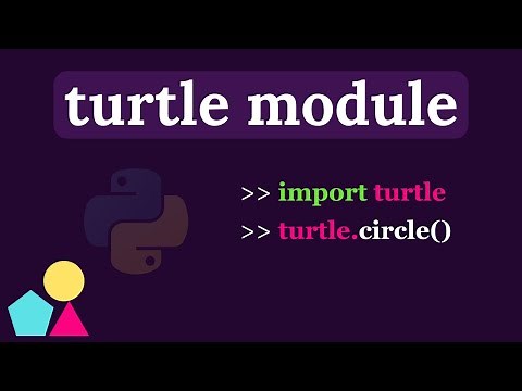 Python Turtle Graphics - Draw Circle | Fill Color | Circle Method