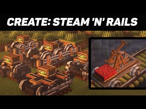 Create: steam 'n rails. New update. Tutorial / guide 1.20.1 (minecraft java edition)