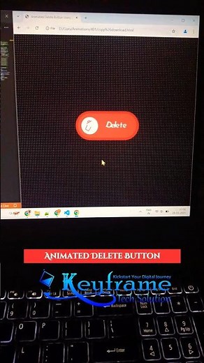Animated Delete Button using HTML CSS and JavaScript