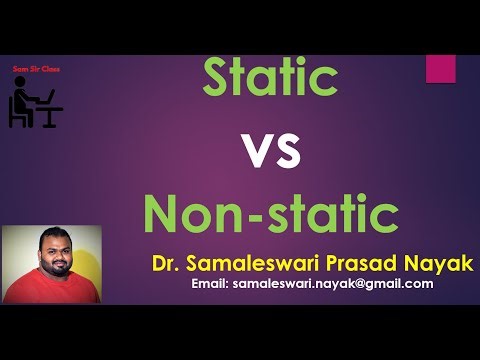 40.Difference between Static and Non-Static Variable