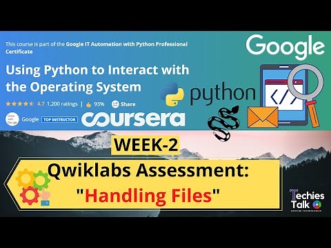 Using Python to Interact with the Operating System WEEK 2 Qwiklabs Assessment Coursera | by Google