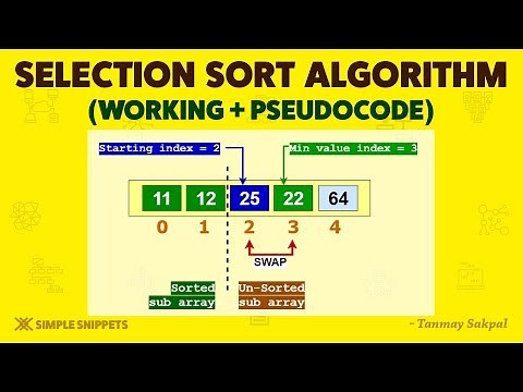 Selection Sort Algorithm | How Selection Sort Works with Example | Part - 1 | Sorting Algorithms DS