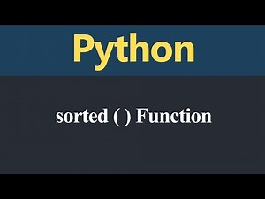sorted Function in Python (Hindi)