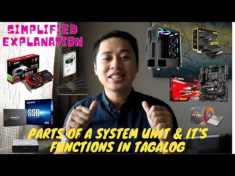 Parts of a System Unit and its Functions Simplified (Tagalog) Computer Ideas with Kuya Carls