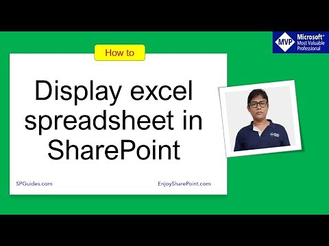 Display excel spreadsheet in SharePoint (4 Different ways) | Embed excel spreadsheet in SharePoint