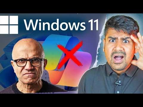 Windows 11 Removing Ai & Copilot - Microsoft is Scared Now