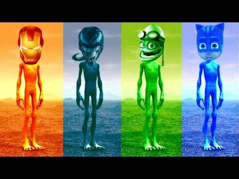 Alien Dance with Superheroes! (Iron Man, Venom, Crazy Frog) 👽🔥