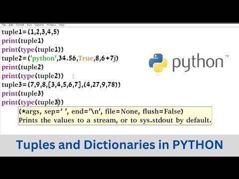 Tuples and Dictionaries in Python | CBSE Class 11th | Computer Science