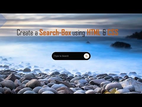How To Create A Search-Box using Html & Css | Html & Css Tutorial