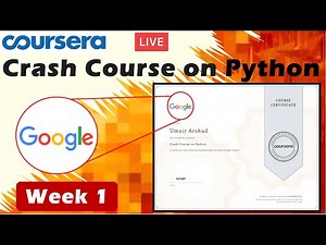 Crash Course on Python Coursera Week 1- Full solved | Google IT Automation with Python || 2020