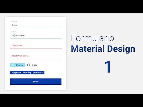 [Taller] Como hacer un Formulario estilo Material Design 1.- Código HTML