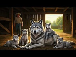 Human Cowboy Found an Orphaned Pregnant Wolf in His Barn Didnt Know