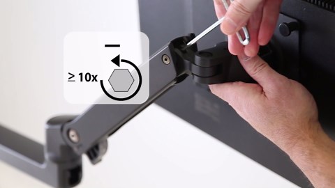 Amazon Basics Single Monitor Stand, Lift Engine Arm Mount, Black