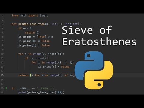 Finding Primes in Python with the Sieve of Eratosthenes