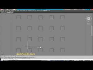 AutoCAD Tutorial Lesson 1-7 Rectangular Array (Complete Beginners Course)