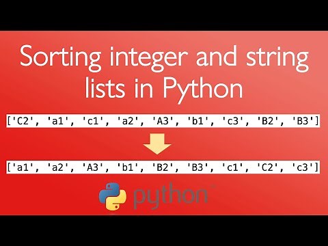 Sorting integer and string lists in Python