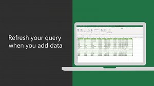 Add data and then refresh your query