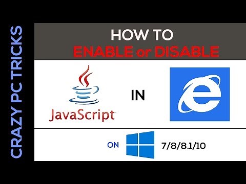 How to enable java script in Internet explorer on Windows 7/8/8.1/10