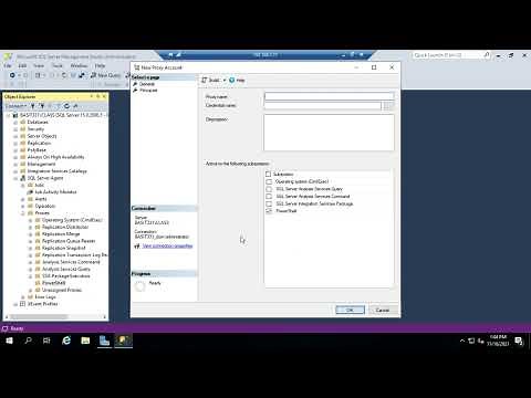 Creating SQL Server proxies and credentials