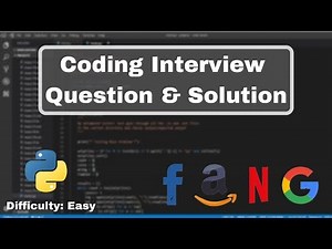 Python Coding Interview Preparation - For Beginners