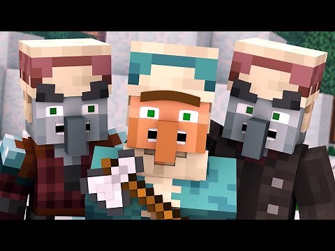 Villager vs Pillager Life Winter War 4 - Alien Being Minecraft Animation