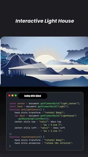 Create an Interactive Lighthouse with HTML, CSS & JS