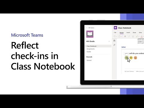 How to use Reflect check-ins in Class Notebook
