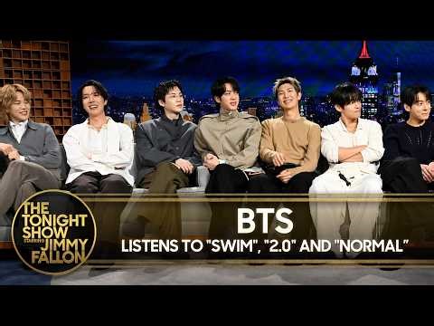 BTS Listens to "SWIM," "2.0" and "NORMAL" and Reveals the Meaning Behind Each Song | Tonight Show