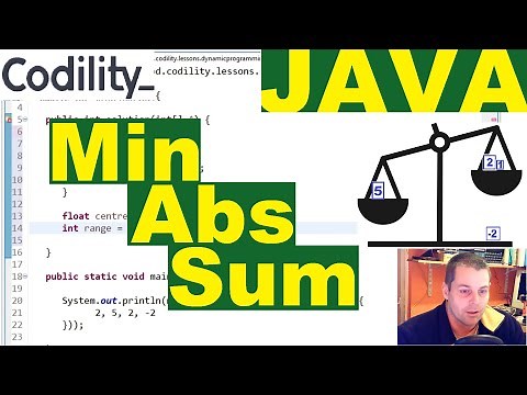 Codility MinAbsSum Java solution