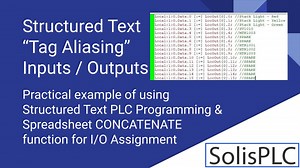 Structured Text Example for Input & Output Tag Aliasing Assignments