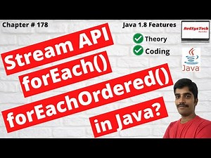 # 178 ForEach Method in Java 8 | For Each Loop Java Tutorial | Java 8 Stream | java 8 | RedSysTech