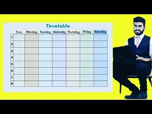 How to create school,college timetable using HTML / make timetable using html / #timetable_html_css