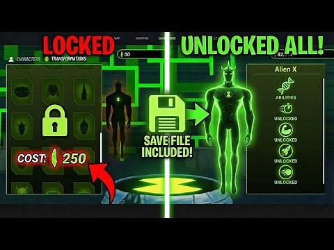 How to UNLOCK ALL ALIENS in Ben 10 Galvan v18.1! (Save File + Unlimited Crystals)