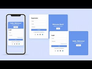 🔥 Animated Registration & Login Form Using HTML, CSS & JavaScript | Smooth UI Design