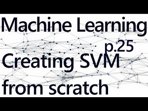 Creating an SVM from scratch - Practical Machine Learning Tutorial with Python p.25
