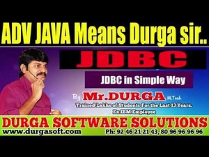 JDBC in Simple Way By Durga Sir