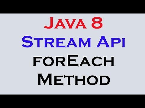 17.2 Java 8 Stream Api Features part 2 forEach Method