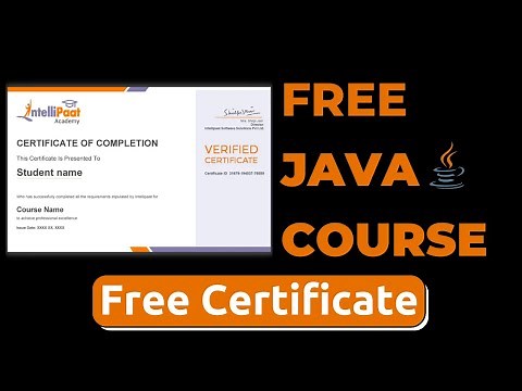 Free Java Course with Certificate