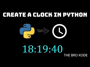 Create a digital clock in Python | Python Project | Clock in Python