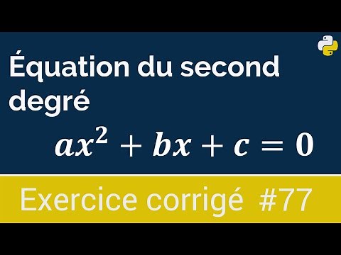 Corrected exercise #77: Program that calculates the solutions of a second-degree equation | Python
