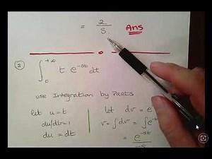 Laplace Transform From First Principles - Example 1